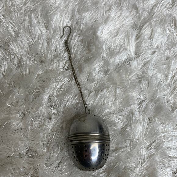 Vintage Tea Infuser Ball Mesh Loose Leaf Strainer Stainless Steel - Picture 3 of 3